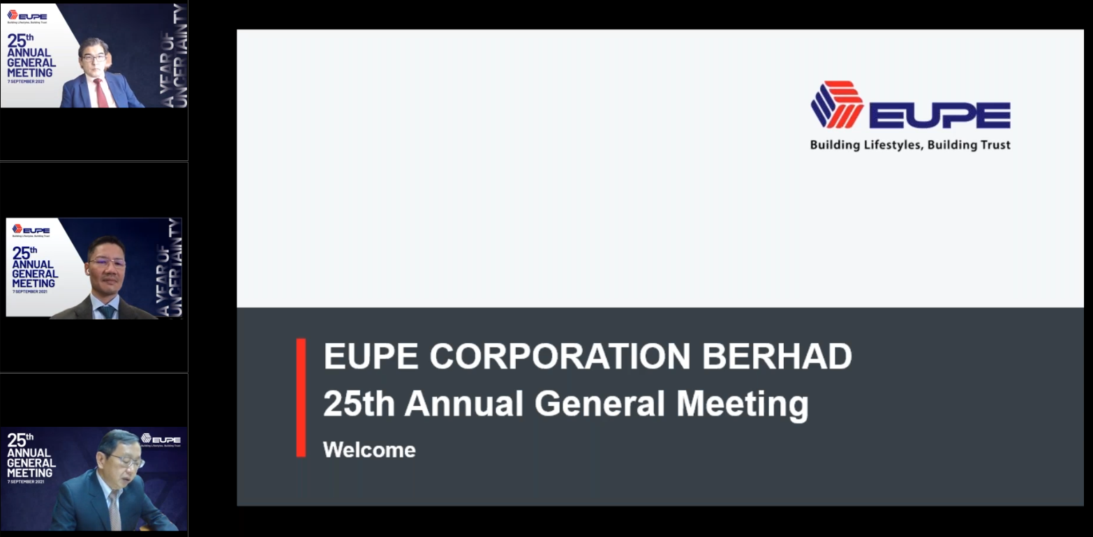 Eupe's Virtual Annual General Meeting