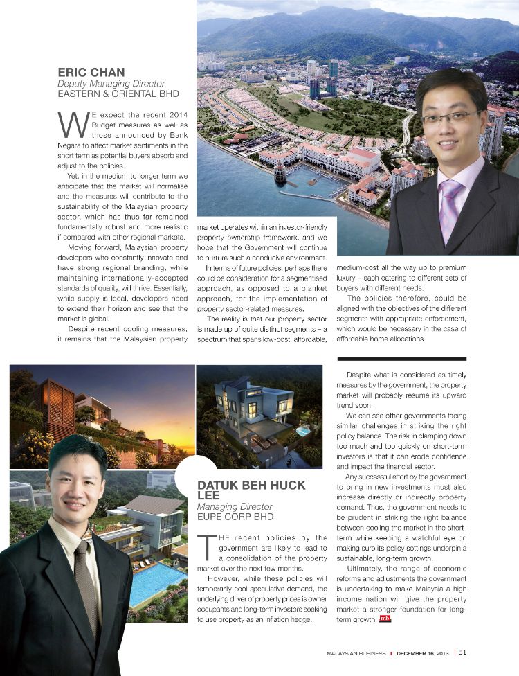 Malaysia Business: Datuk Beh Huck Lee Managing Director